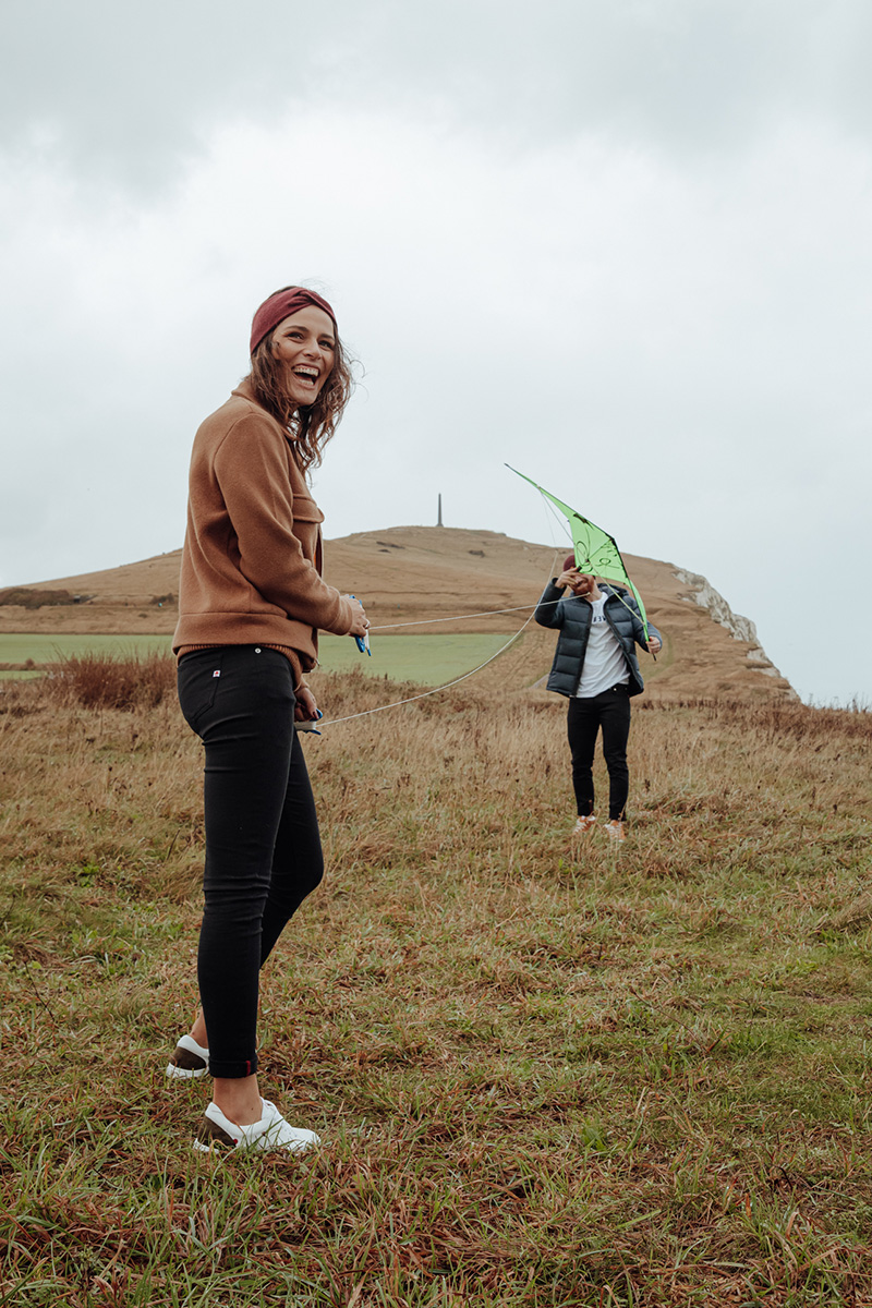 Shooting avec cerf-volant